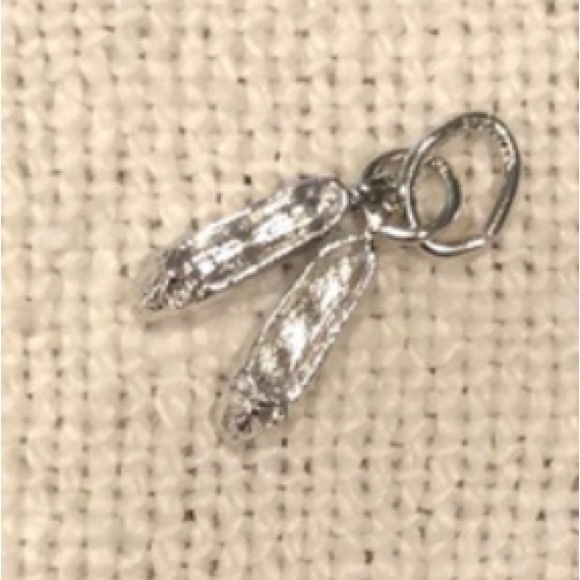 Vtg Ballet Slippers Sterling Silver Charm - Picture 2 of 10